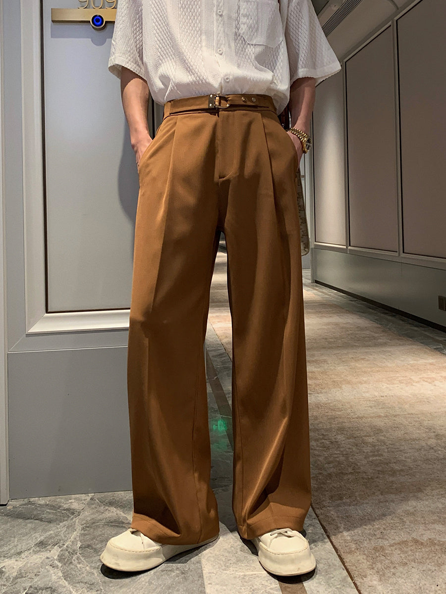 Wide Leg Drape Casual Pants