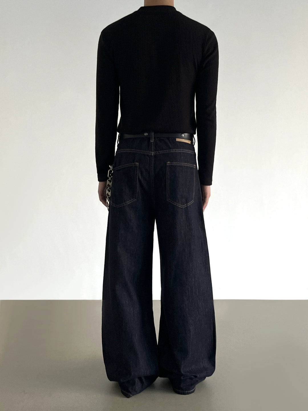 Weite A-Linie Baggy Jeanshosen