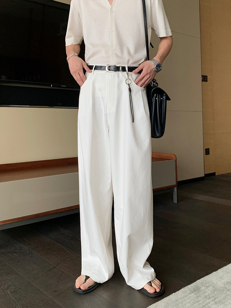 Wide-Leg Loose Casual Jeans