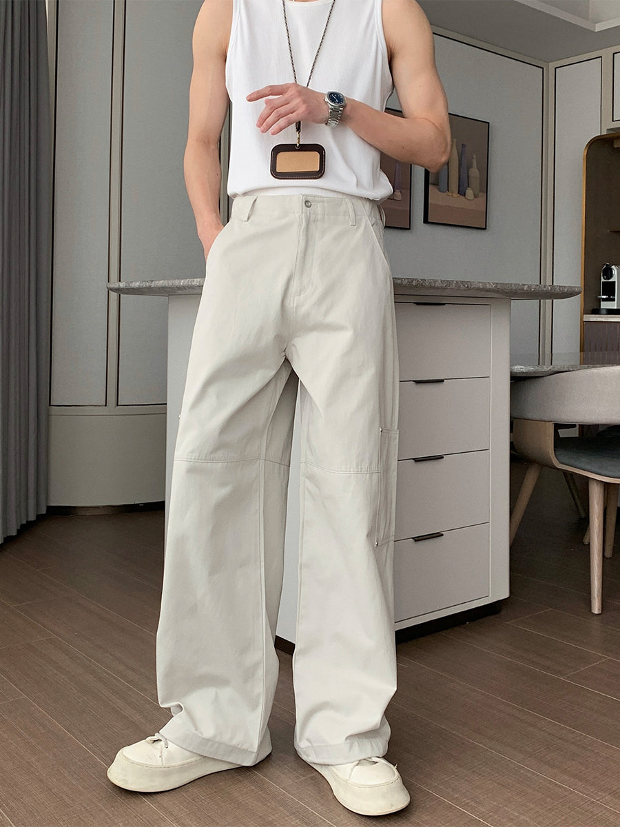 Relaxed Fit Straight Trousers