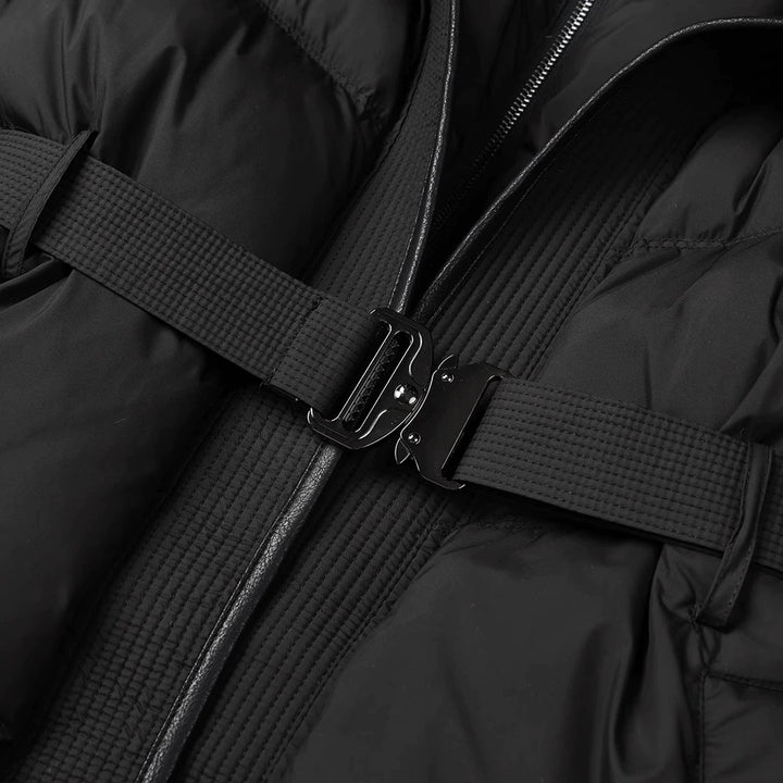 מעיל פוך עם כובע צמר כבשה