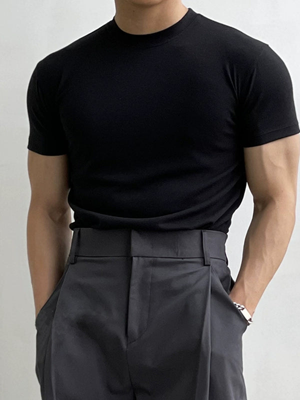 Short Sleeve Slim Fit Crewneck T-Shirt