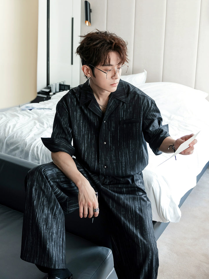 Cuban Collar Shirt and Pants