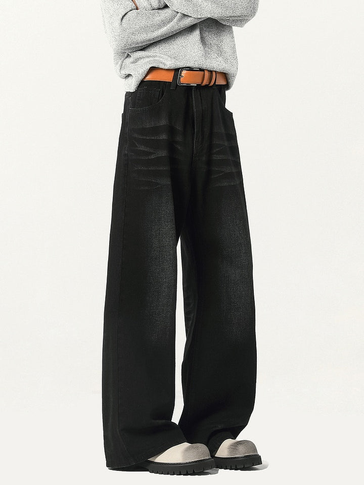Casual løse straight-leg jeans bukser