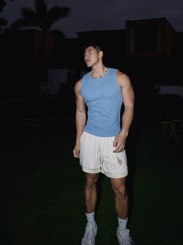 Henry Collar Street Style Sports Vest