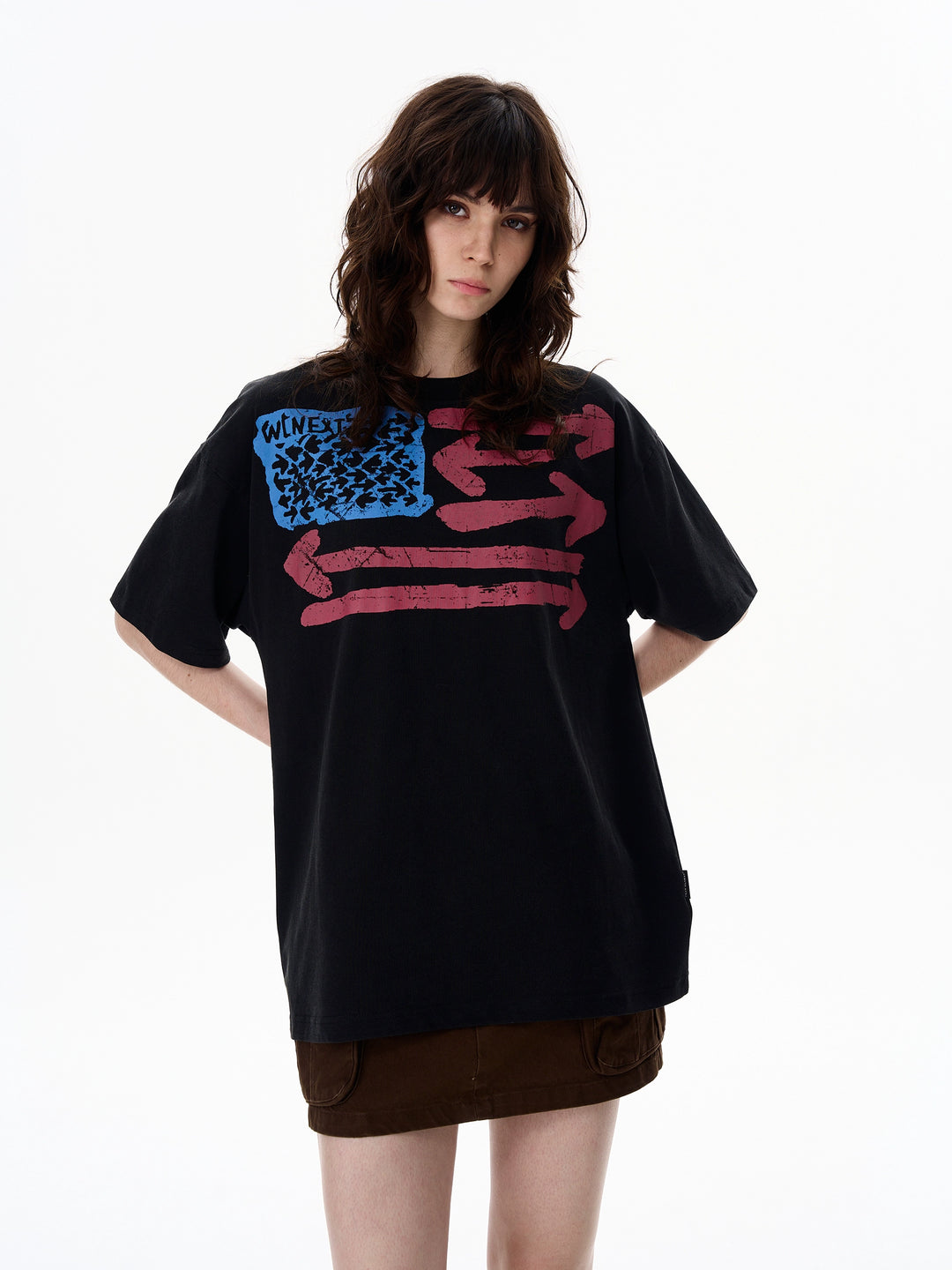 Distressed Graphic Loose T-Shirt