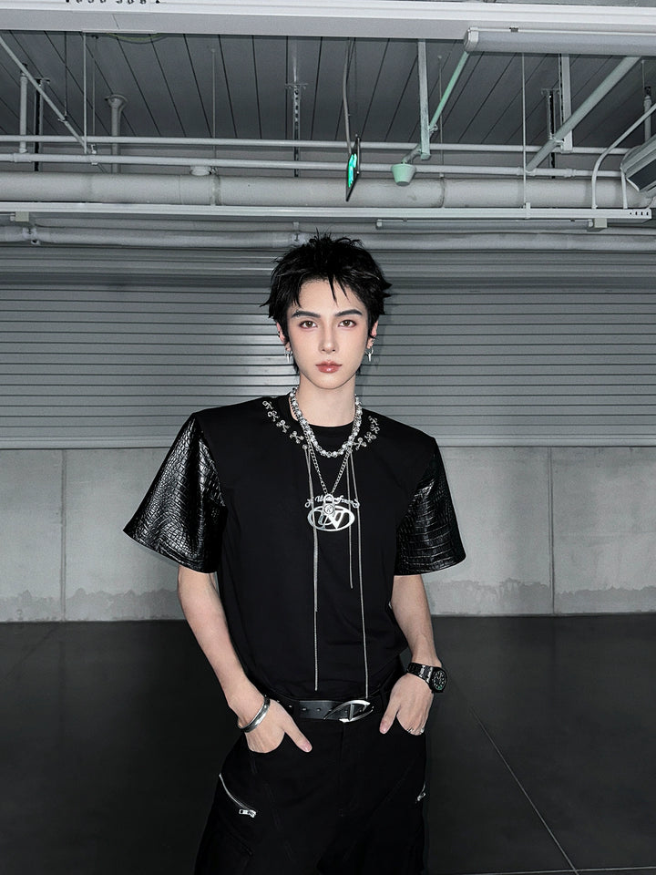 Loose Fit Cotton Mixed Fabric Pullover