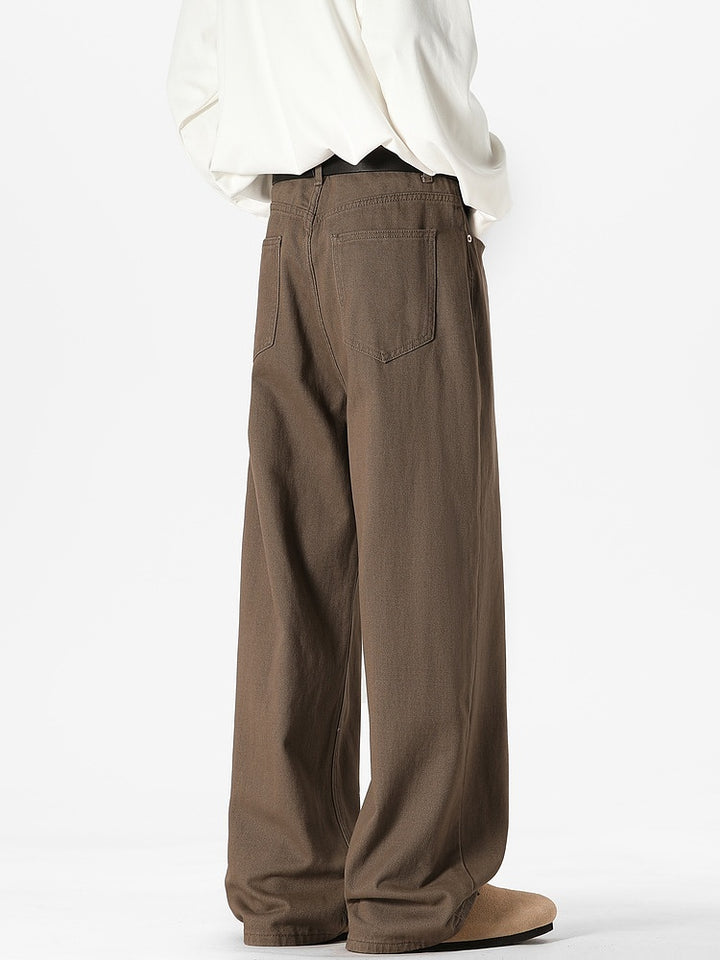 Wide-Leg Straight Jeans