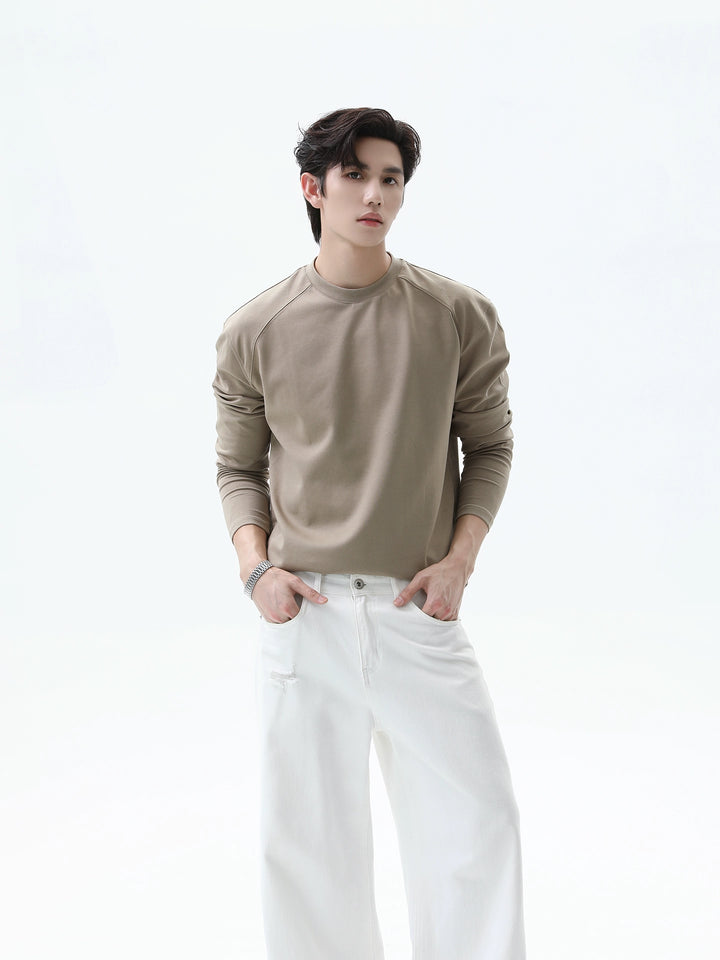 Raglan Slim Fit Lange Mouwen Pullover
