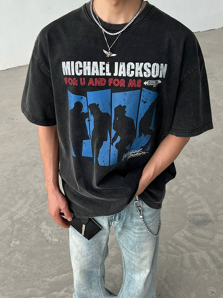 Vintage Distressed Band Graphic T-Shirt