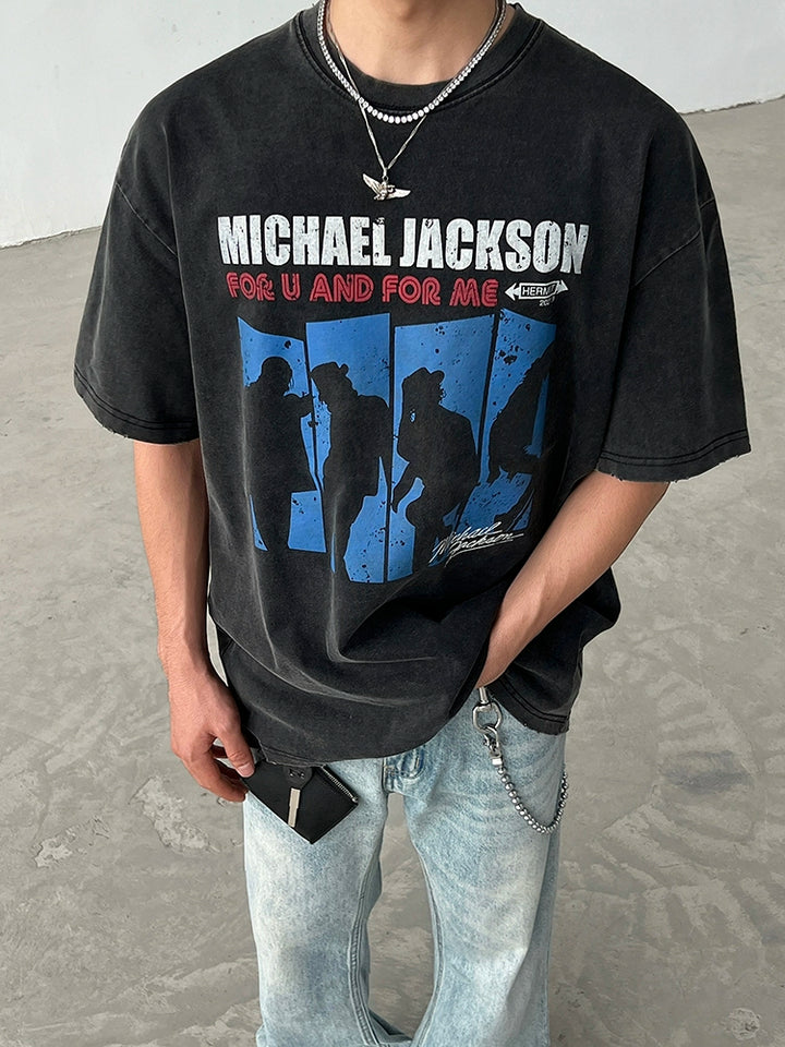 Vintage Distressed Band Graphic T-Shirt