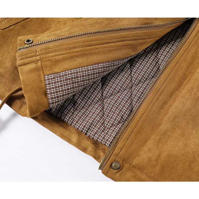 Lapel Quilted Plaid Patchwork Short Coat