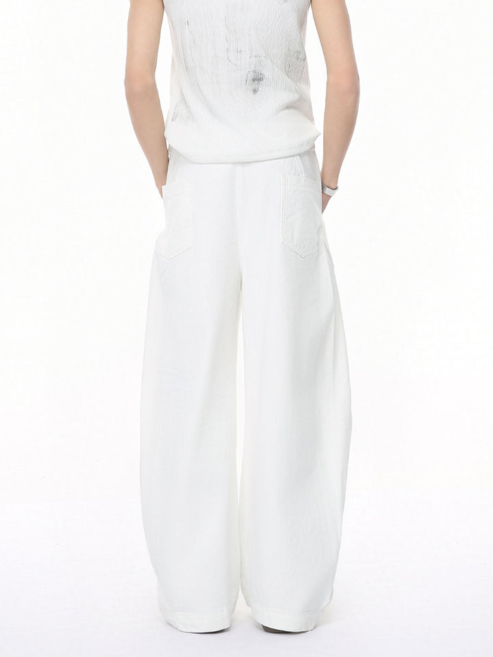 Wide-leg Straight Jeans