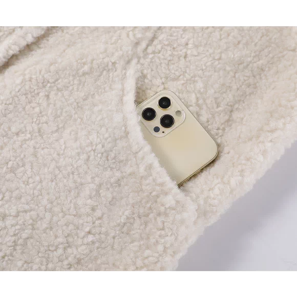 Lamb Wool Sleeveless Vest Coat