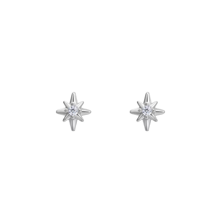Sterling Silver Star Stud Earrings