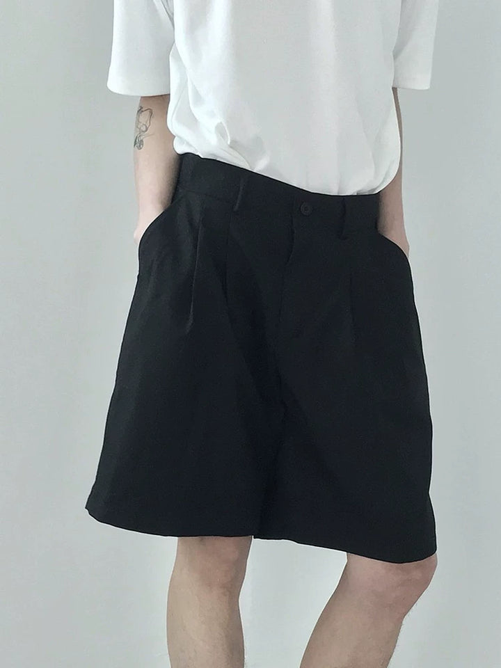 Slim Fit Solid Color Shorts