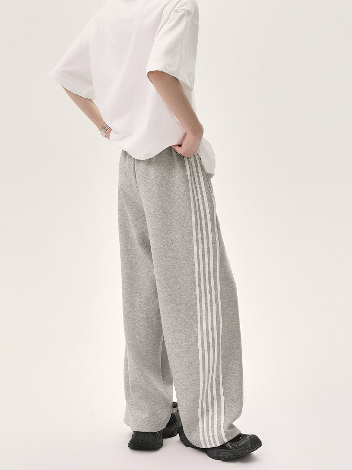 Striped Drawstring Casual Pants