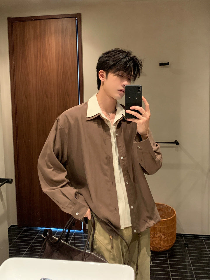 Linen Lyocell Long Sleeve Shirt