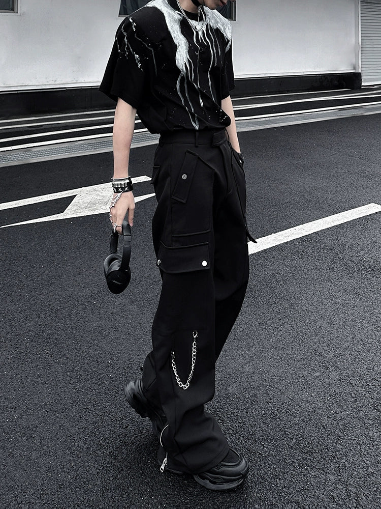 Loose Straight Cargo Streetwear Pants