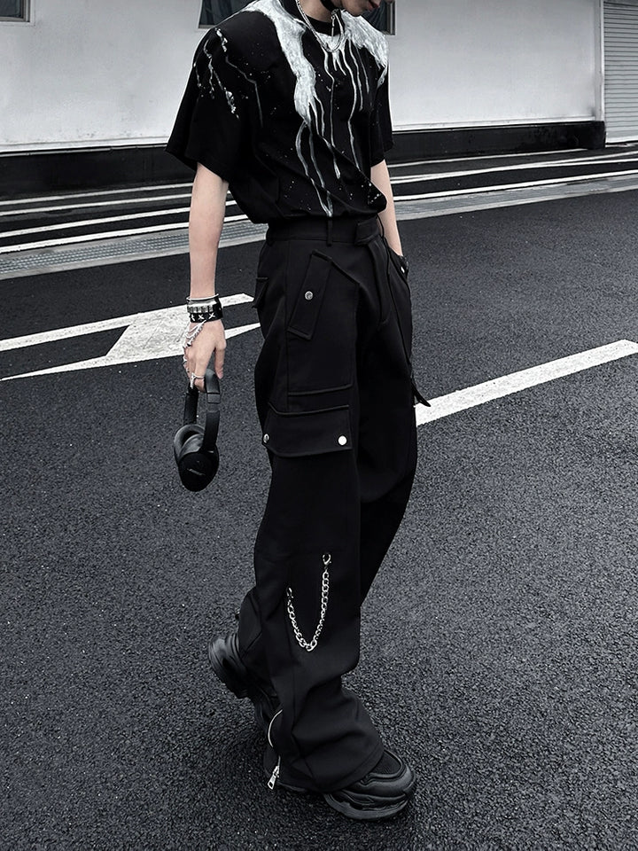 Loose Straight Cargo Streetwear Pants