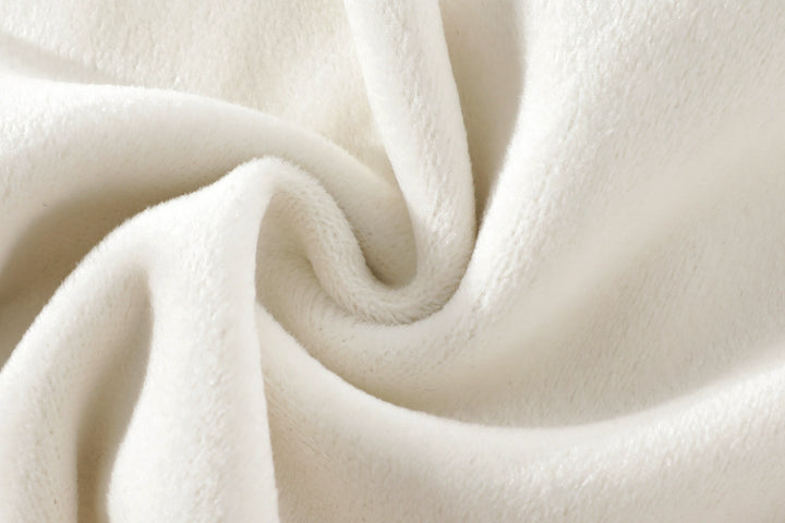 Elastic Waist Velvet Pockets Pants