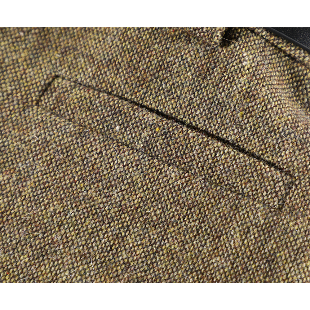 Lace Trim Wool A-Line Skirt