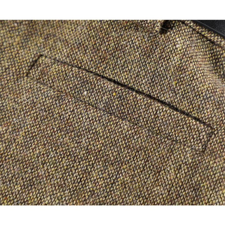 Lace Trim Wool A-Line Skirt