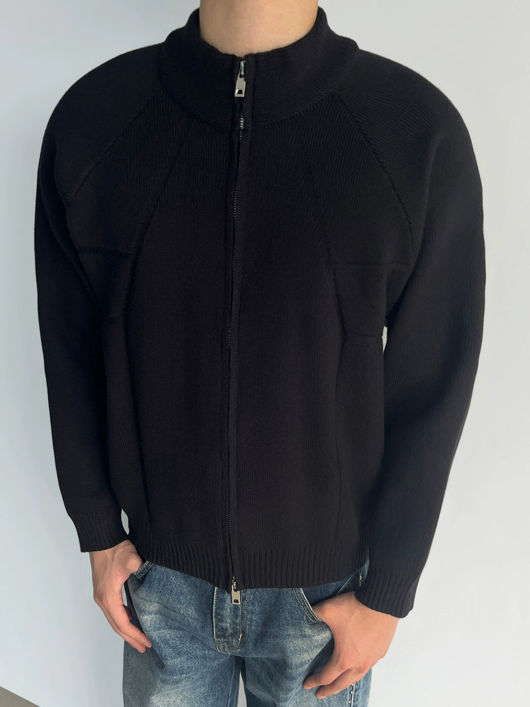 Cashmere Blend Knit Cardigan
