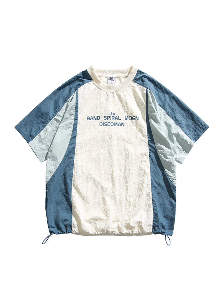 レトロマウンテン速乾性ショートスリーブTシャツ