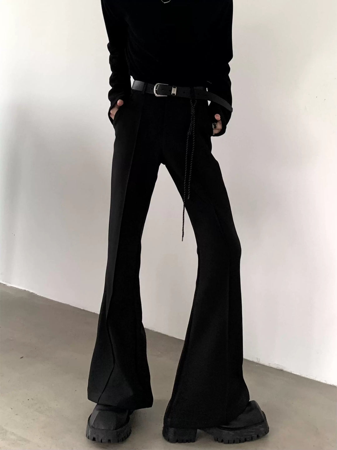 Flared Slim-Fit Flared Pants