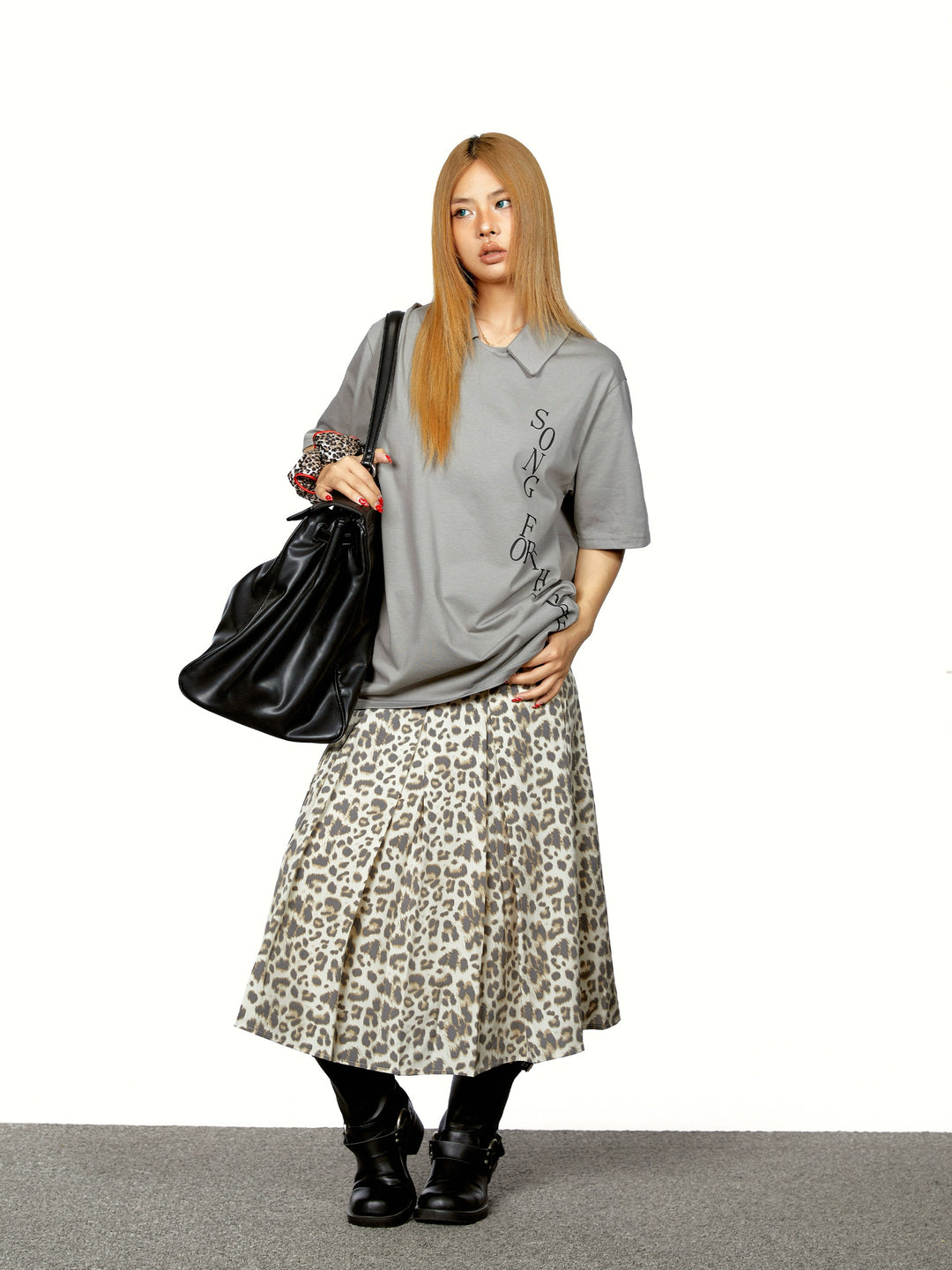 Letter Print Polo Collar Quick-dry T-shirt
