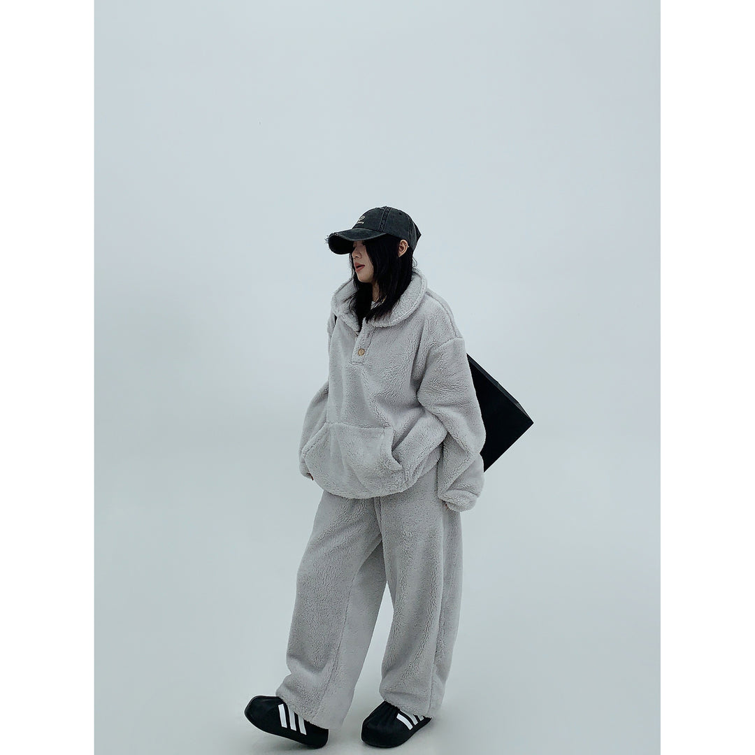 Warm Fleece Lounge Top and Pants