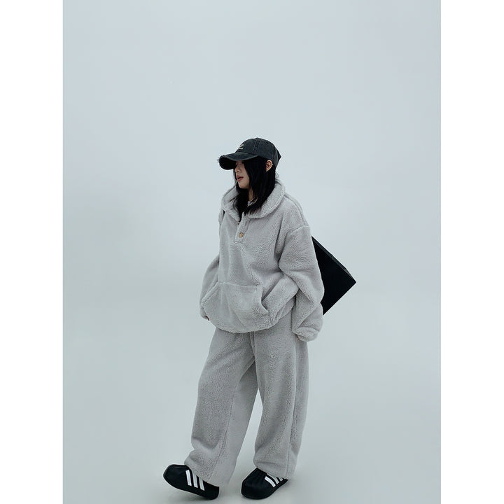 Warm Fleece Lounge Top and Pants