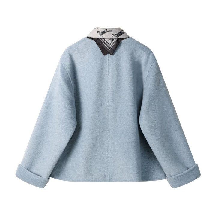 Korean Style Loose Wool Short Coat