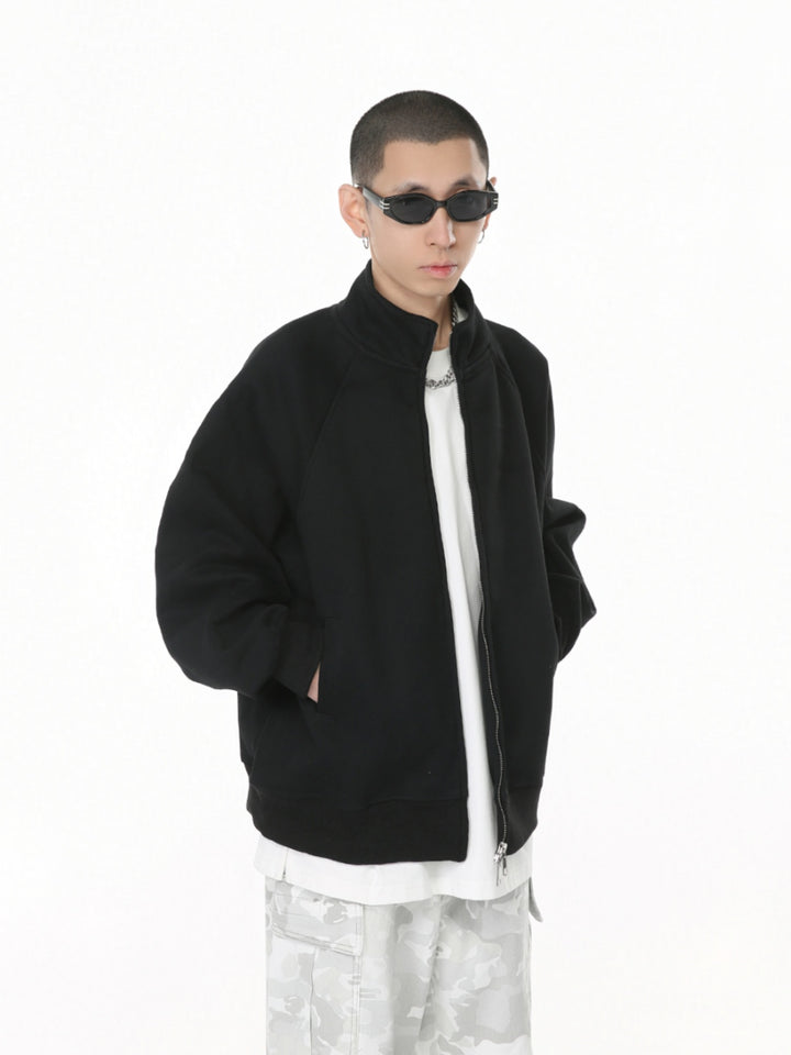 Giacca con cappuccio casual con zip a doppia corsa