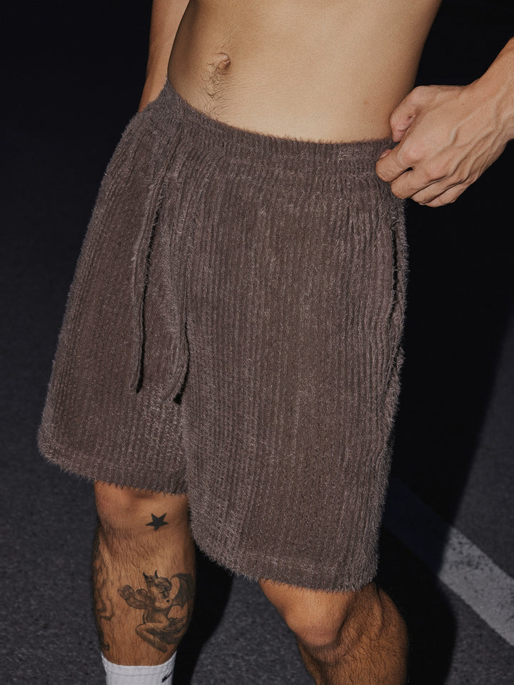 Solid Color Loose Shirt and Shorts