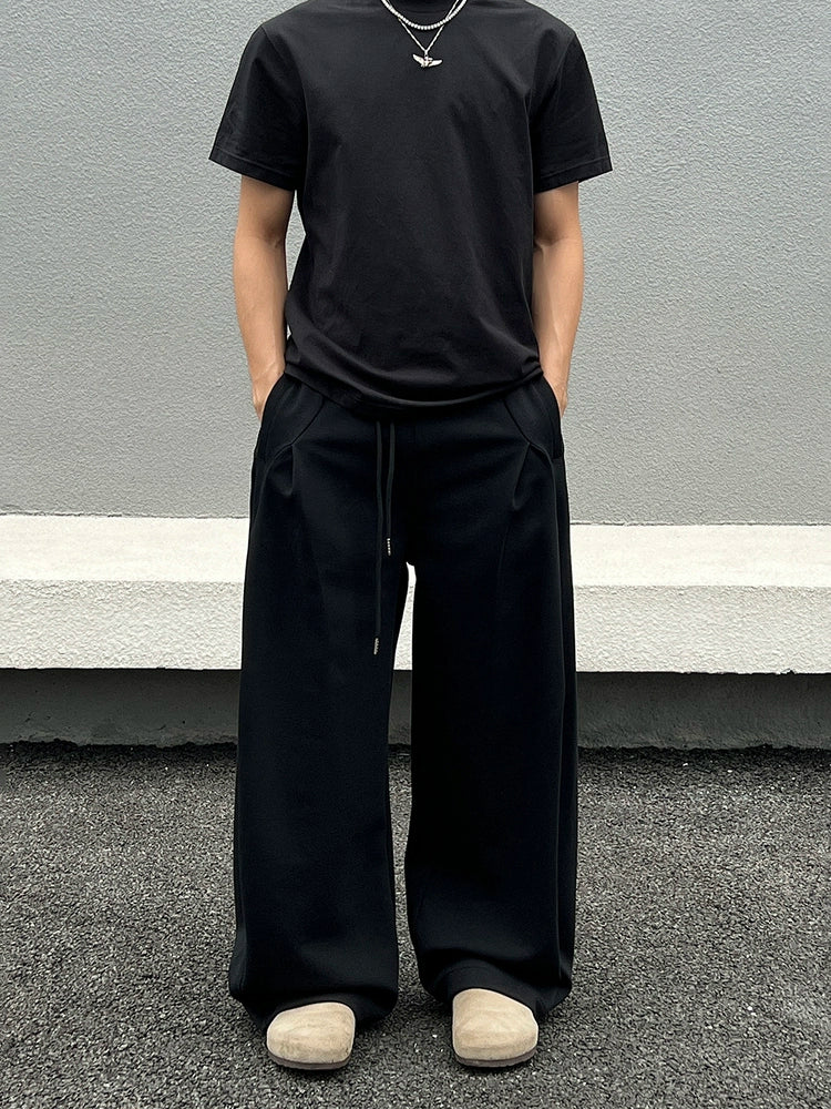 Wide Leg Straight Fit Sweatpants Pants