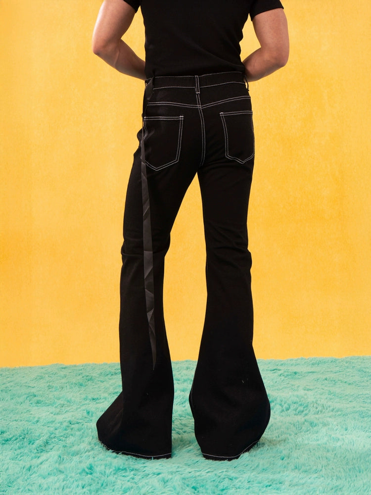 Slim Fit Retro Flared Jeans