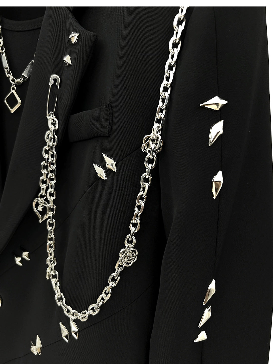 Rivet Detail Loose Jacket