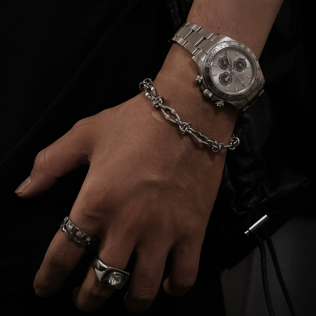 Knotted Chain Metal Bracelet