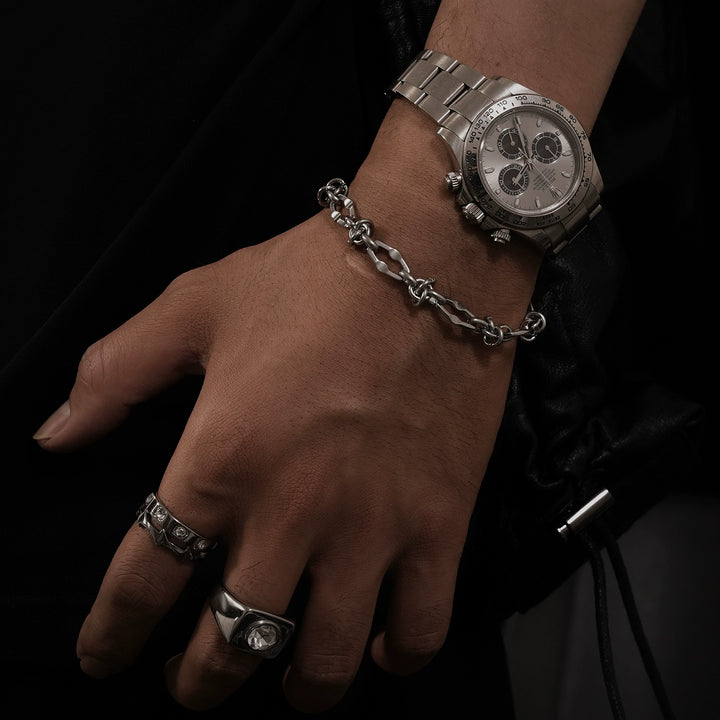 Knotted Chain Metal Bracelet