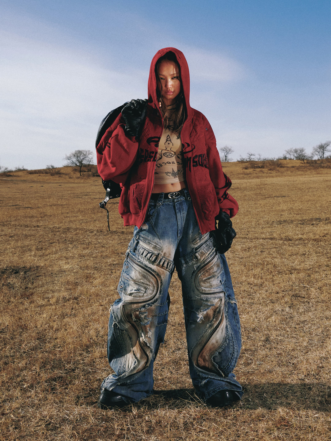 Mikina s kapucí na zip Armor Style