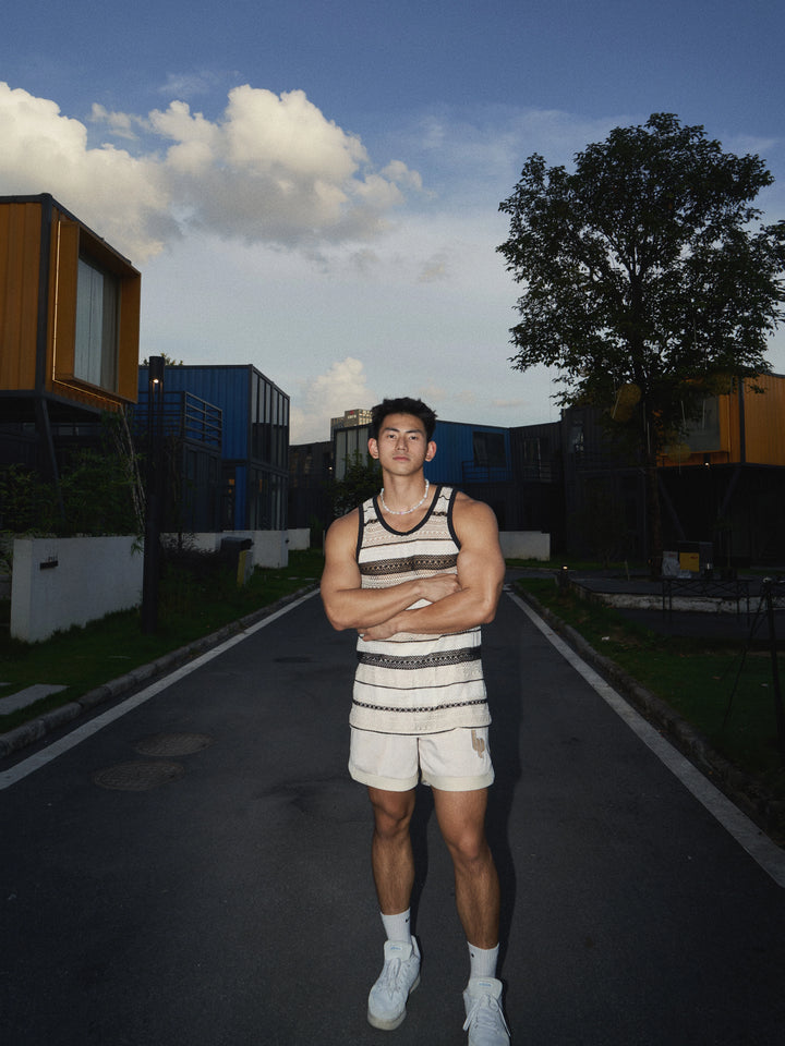 Woolen Hollow Knit Casual Vest