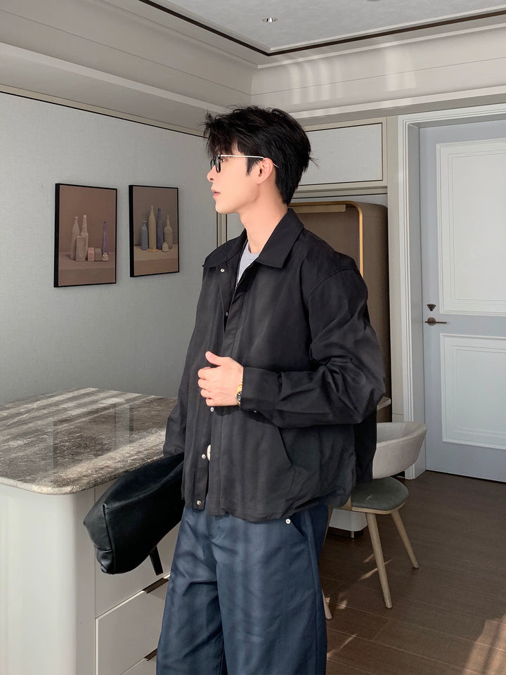 Loose-fit Button-front Jacket