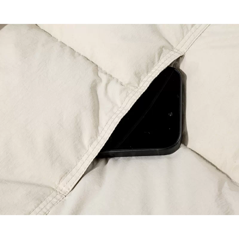 Corduroy Lapel Short Down Puffer Jacket