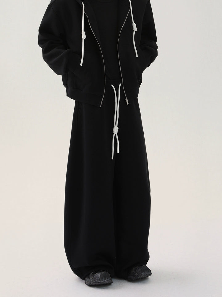 Wijdere Pijpen Trekkoord Sweatpants Casual Broek