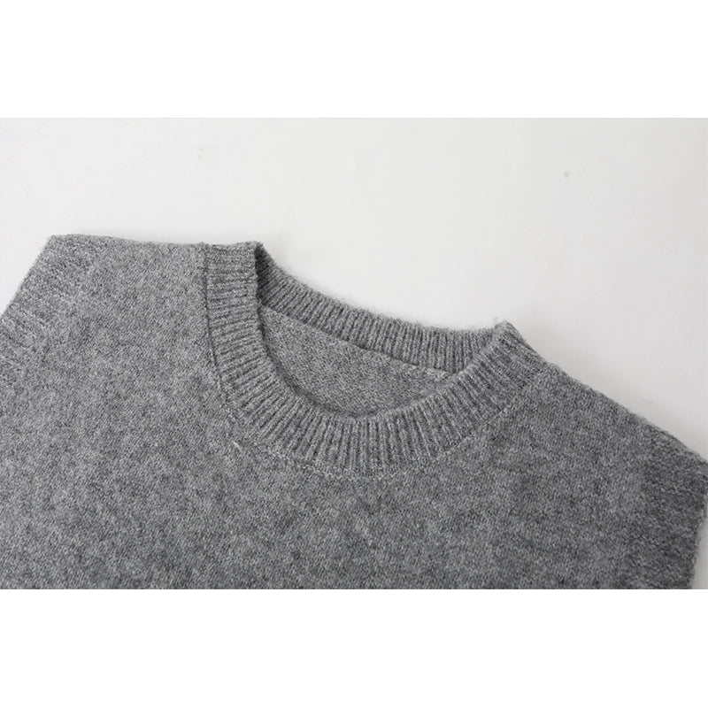Gebreide Beer 3D Strik Mouwloze Vest