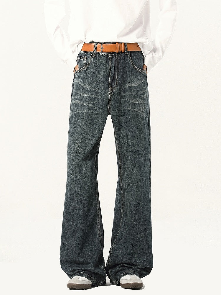 Casual løse straight-leg jeans bukser