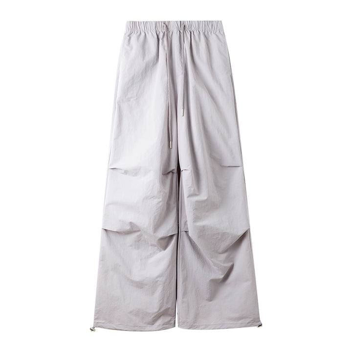 Wide Leg Drawstring Casual Pants