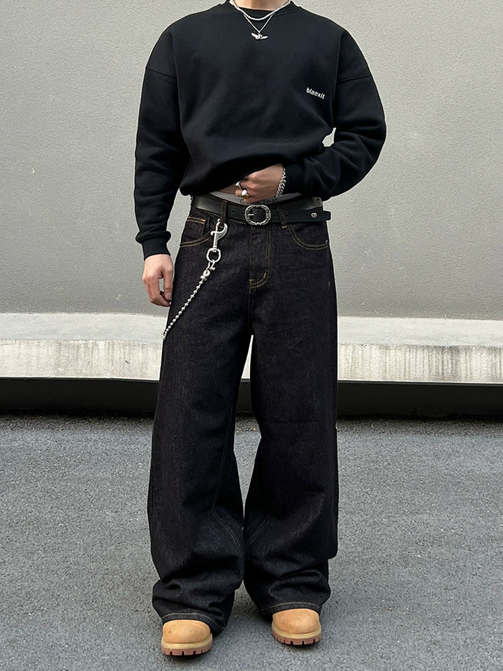 Selvedge heavyweight lige denimbukser
